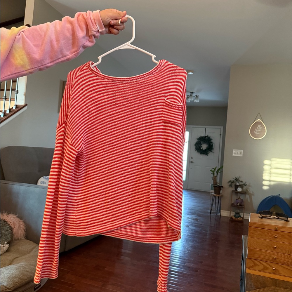 Tucker and Tate Red and White Striped Long Sleeve Top NWT